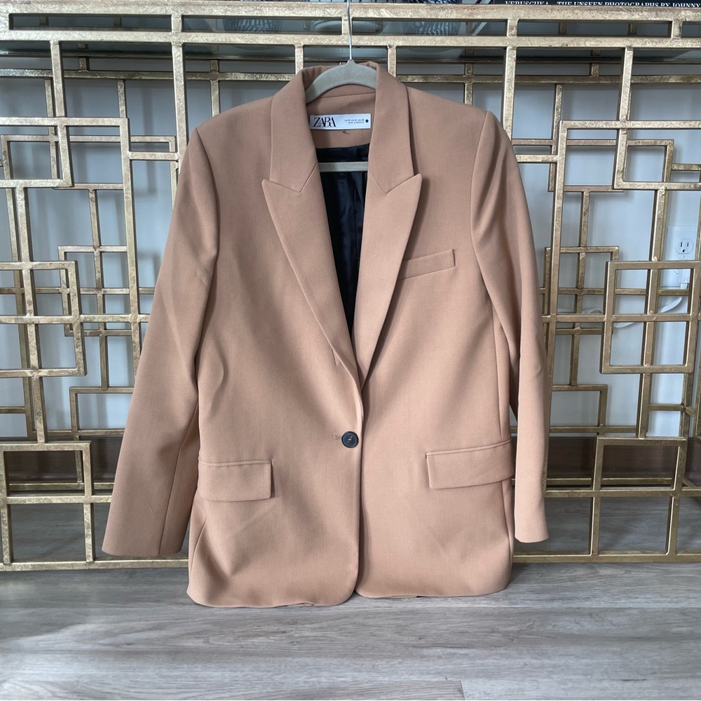 Zara Blazer - Tan/brown size M